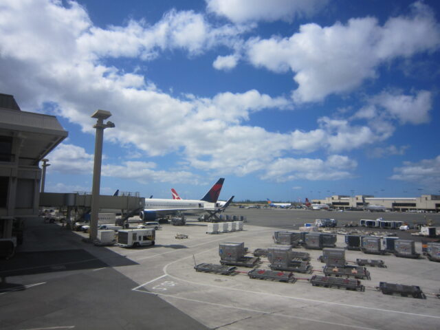 ハワイの玄関口ホノルル空港を撮影した写真
