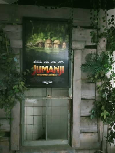 要塞の中の展示物、「ジュマンジ」のポスター