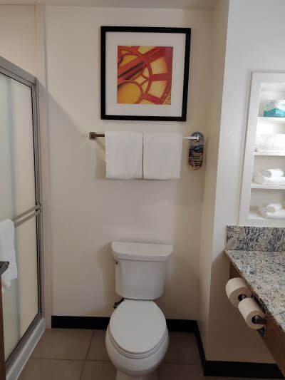 ホリデイインエクスプレス＆スイーツ・カイルアコナのトイレの写真