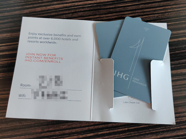 ホリデイインエクスプレス＆スイーツ・カイルアコナのカードキー（2枚）の写真
